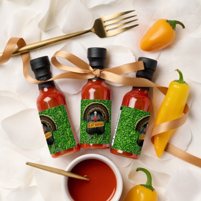 SlipperyJoe's humorous clever Thanksgiving theme t Hot Sauces (Wedding)