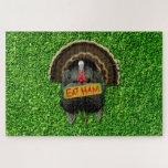 SlipperyJoe&#39;s humorous clever Thanksgiving theme t Jigsaw Puzzle