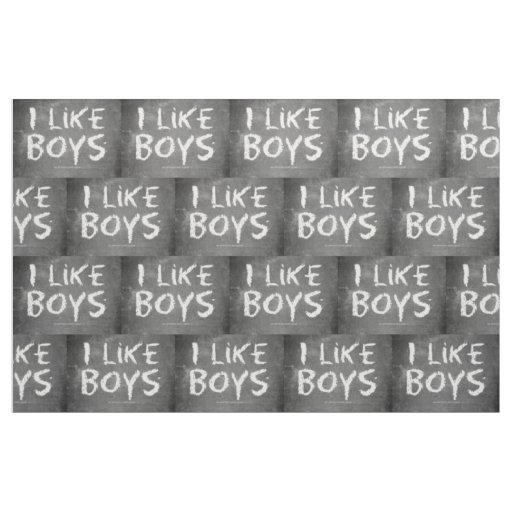 SlipperyJoe's I Like Boys dirty chalkboard dark te Fabric