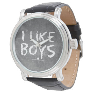 SlipperyJoe's I Like Boys dirty chalkboard dark te Watch