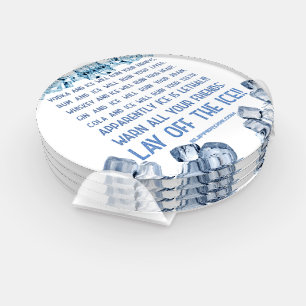 SlipperyJoe's ice alcohol vodka rum cola whiskey  Coaster Set