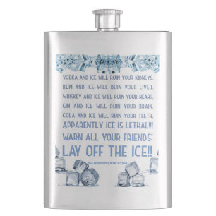 SlipperyJoe's ice alcohol vodka rum cola whiskey Flask