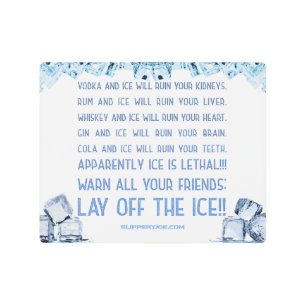 SlipperyJoe's ice alcohol vodka rum cola whiskey Metal Print