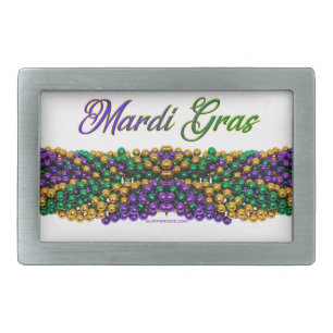 SlipperyJoe's iconic Mardi Gras–themed image elega Belt Buckle