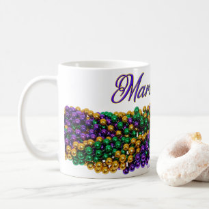 SlipperyJoe's iconic Mardi Gras–themed image elega Coffee Mug