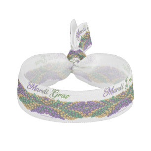 SlipperyJoe's iconic Mardi Gras–themed image elega Elastic Hair Tie