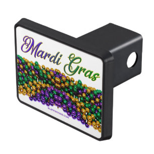 SlipperyJoe's iconic Mardi Gras–themed image elega Hitch Cover