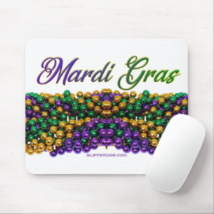 SlipperyJoe's iconic Mardi Gras–themed image elega Mouse Pad