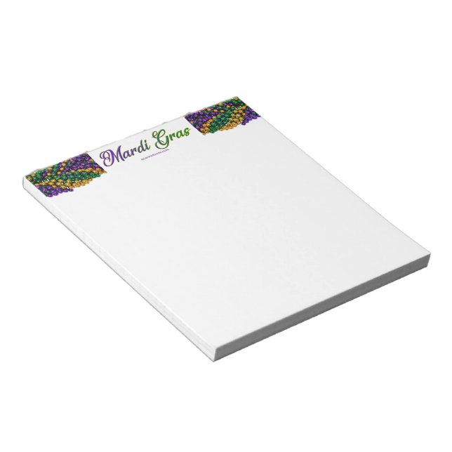 SlipperyJoe's iconic Mardi Gras–themed image elega Notepad (Angled)
