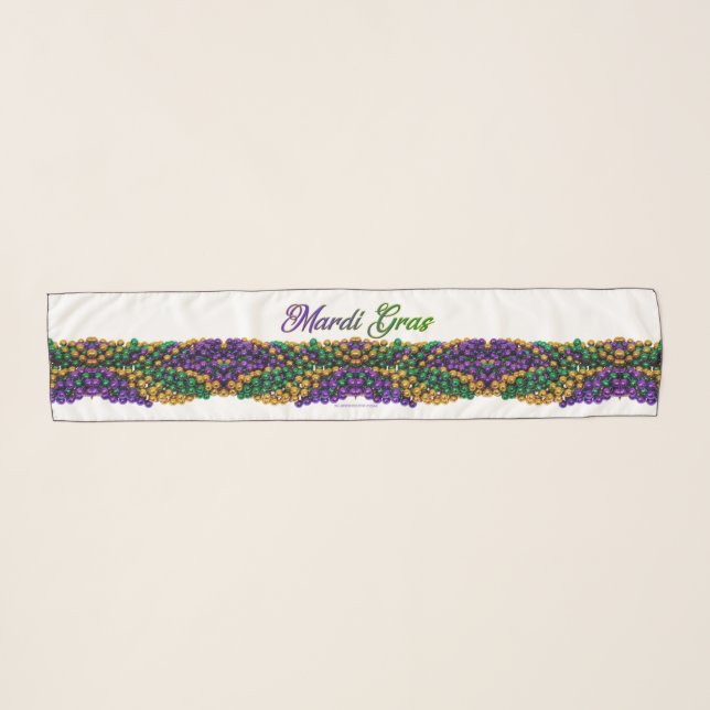 SlipperyJoe's iconic Mardi Gras–themed image elega Scarf (Front (Horizontal))