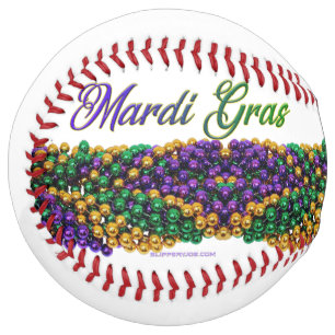 SlipperyJoe's iconic Mardi Gras–themed image elega Softball