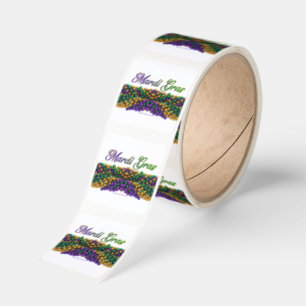 SlipperyJoe's iconic Mardi Gras–themed image elega Square Sticker