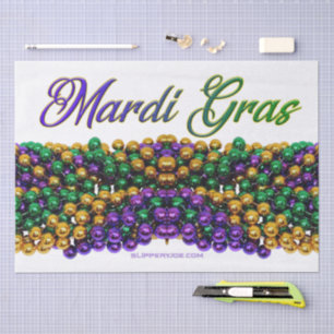 SlipperyJoe's iconic Mardi Gras–themed image elega Tissue Paper