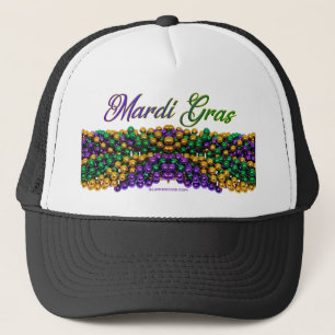 SlipperyJoe's iconic Mardi Gras–themed image elega Trucker Hat