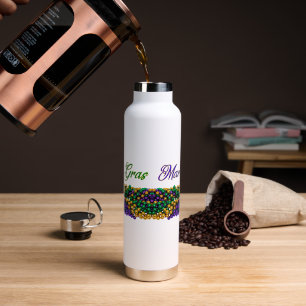 SlipperyJoe's iconic Mardi Gras–themed image elega Water Bottle