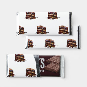 SlipperyJoe's indulgent multi-layer chocolate cake Hershey Bar Favors