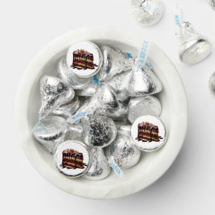SlipperyJoe's indulgent multi-layer chocolate cake Hershey®'s Kisses®