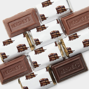 SlipperyJoe's indulgent multi-layer chocolate cake Hershey's Miniatures