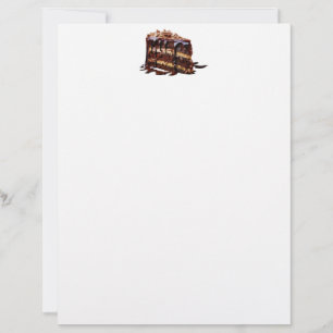 SlipperyJoe's indulgent multi-layer chocolate cake Letterhead