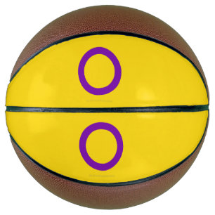SlipperyJoe's Intersex pride flag yellow backgroun Basketball