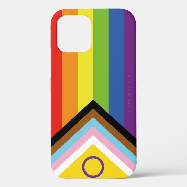 SlipperyJoe's Intersex pride flag yellow backgroun Case-Mate iPhone Case (Back)