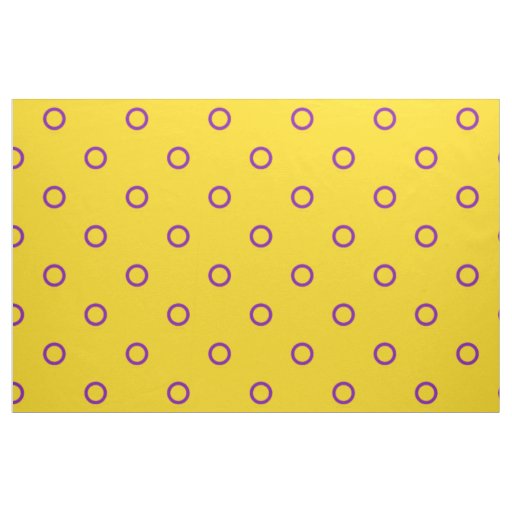 SlipperyJoe's Intersex pride flag yellow backgroun Fabric