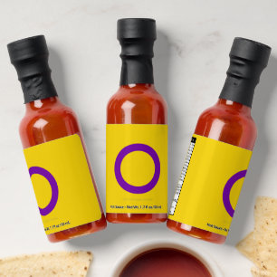 SlipperyJoe's Intersex pride flag yellow backgroun Hot Sauces