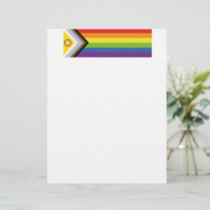 SlipperyJoe's Intersex pride flag yellow backgroun Letterhead