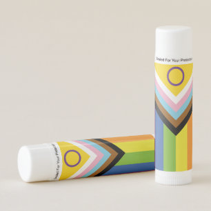 SlipperyJoe's Intersex pride flag yellow backgroun Lip Balm