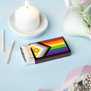 SlipperyJoe's Intersex pride flag yellow backgroun Matchboxes