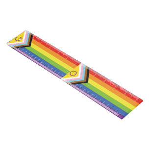 SlipperyJoe's Intersex pride flag yellow backgroun Ruler