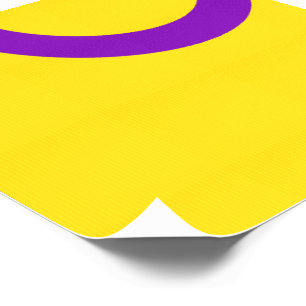 SlipperyJoe's Intersex pride flag yellow backgroun Temporary Tattoos