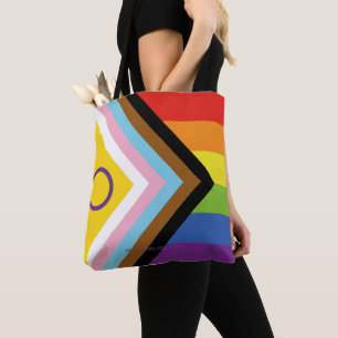 SlipperyJoe's Intersex pride flag yellow backgroun Tote Bag