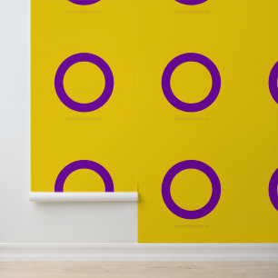 SlipperyJoe's Intersex pride flag yellow backgroun Wallpaper
