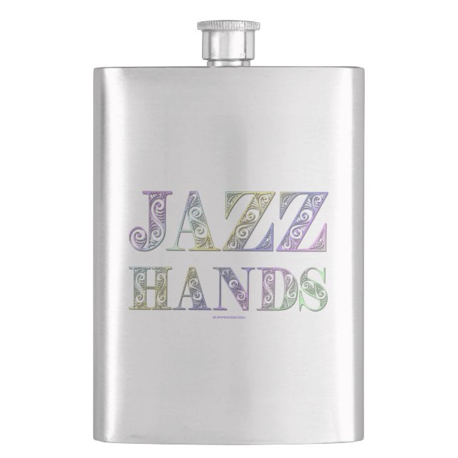 SlipperyJoe's Jazz Hands Broadway musicals dance  Flask (Front)