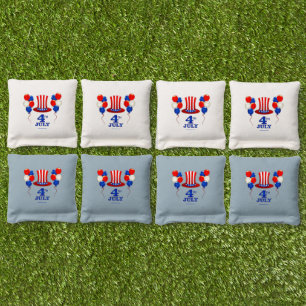 SlipperyJoe's july 4th Independence day classic Un Cornhole Bags