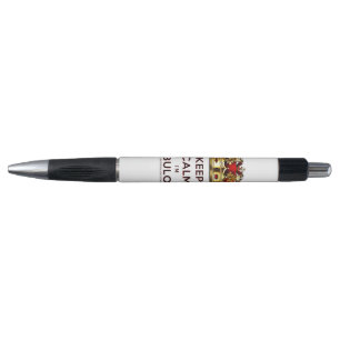 SlipperyJoe's keep calm fabulous golden crown red Pen