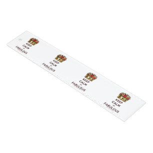 SlipperyJoe's keep calm fabulous golden crown red  Ruler