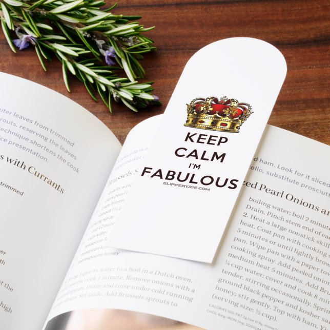 SlipperyJoe's Keep Calm fabulous spectacular adorn Bookmarks (Book)