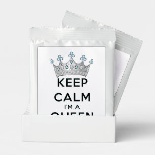SlipperyJoe's keep calm queen polished silver crow Margarita Drink Mix