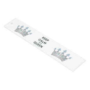 SlipperyJoe's keep calm queen polished silver crow Ruler