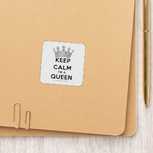 SlipperyJoe's Keep Calm Queen royal crown jewels a Patch