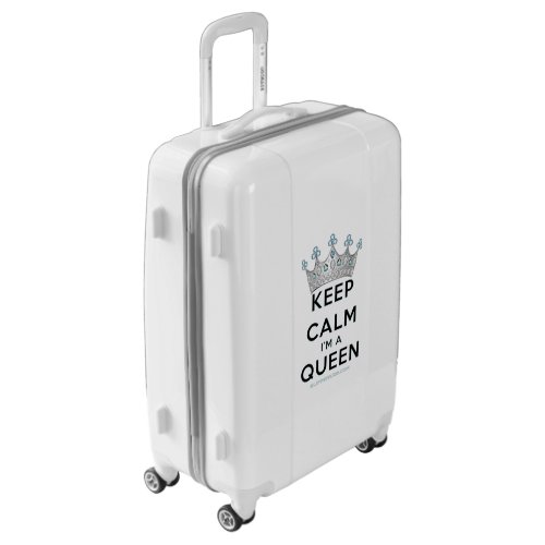 SlipperyJoes keep calm queen royal crown jewels b Luggage