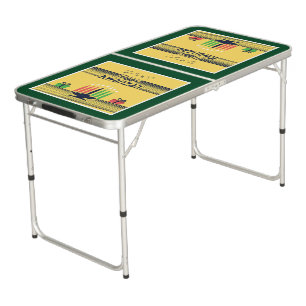 SlipperyJoe's Kwanzaa warm celebratory tone tradit Beer Pong Table