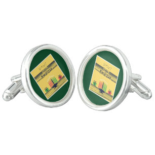 SlipperyJoe's Kwanzaa warm celebratory tone tradit Cufflinks