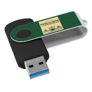 SlipperyJoe's Kwanzaa warm celebratory tone tradit Flash Drive