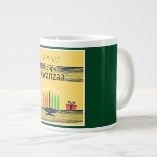 SlipperyJoe's Kwanzaa warm celebratory tone tradit Giant Coffee Mug