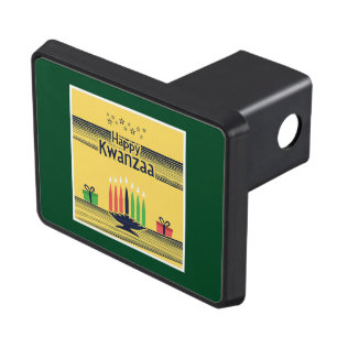 SlipperyJoe's Kwanzaa warm celebratory tone tradit Hitch Cover