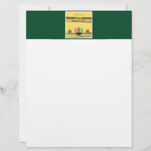 SlipperyJoe's Kwanzaa warm celebratory tone tradit Letterhead