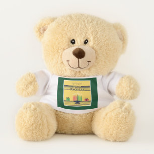 SlipperyJoe's Kwanzaa warm celebratory tone tradit Teddy Bear